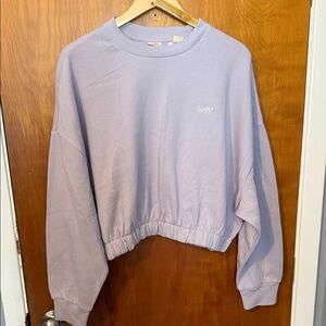 Levi's Lavender Cropped Sweatshirt